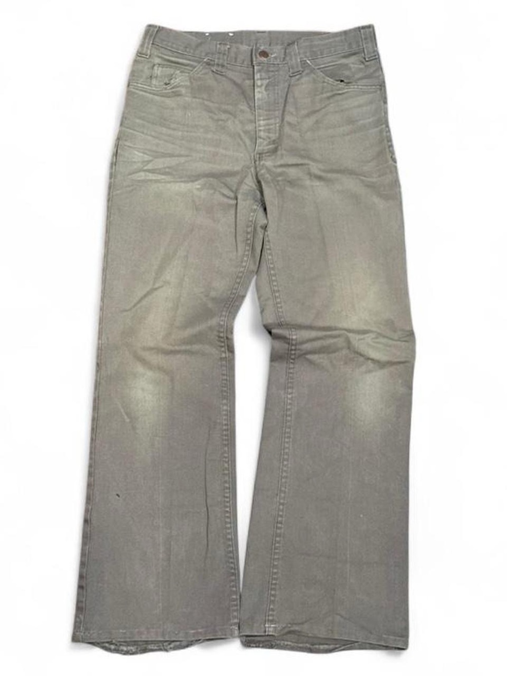 Vintage 70s GWG Kings Faded Grey Bootcut Jeans